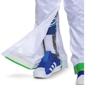 Buzz Lightyear Adaptive Costume for Kids, Official Adaptive Pixar Toy Story Costume with Accessibility Features, Classic Size Extra Small (3T-4T) Multicolored