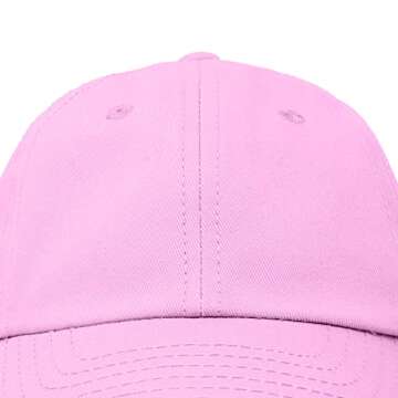 DALIX Infant Baseball Hat Baby Cap Tiny Extra Small Girls Boys in Light Pink