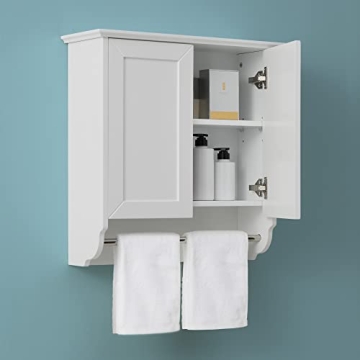 Stylish VANIRROR Wall Mounted Bathroom Cabinet with Adjustable Shelves