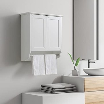 Stylish VANIRROR Wall Mounted Bathroom Cabinet with Adjustable Shelves
