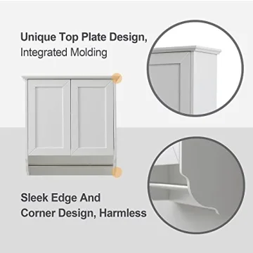 Stylish VANIRROR Wall Mounted Bathroom Cabinet with Adjustable Shelves