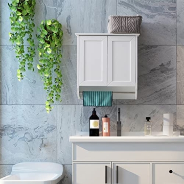 Stylish VANIRROR Wall Mounted Bathroom Cabinet with Adjustable Shelves