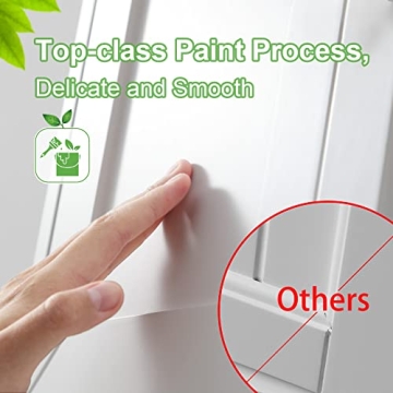 Stylish VANIRROR Wall Mounted Bathroom Cabinet with Adjustable Shelves