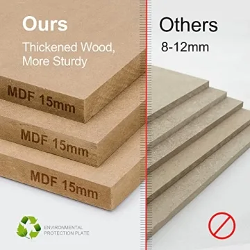 Stylish VANIRROR Wall Mounted Bathroom Cabinet with Adjustable Shelves