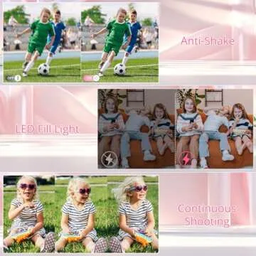 Digital Camera,1080P 44MP Digital Cameras, Digital Point and Shoot Camera for Kids with 16X Zoom, Anti-Shake, Compact Small Travel Camera for Beginner Children Boys Girls Teens Gift