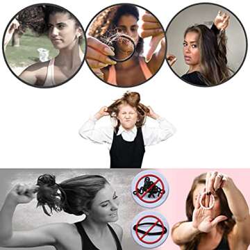 PRO Hair Tie - Easy-Release Clasp - Secure Hold - No Damage - Great for ANY Active Lifestyle (Flamingo Pack of 8)