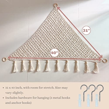 Sasa Macrame Toy Hammock for Babies and Toddlers