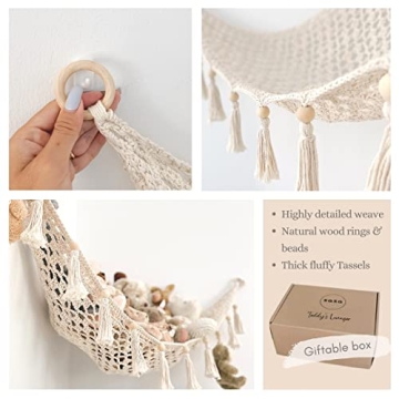 Sasa Macrame Toy Hammock for Babies and Toddlers