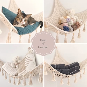 Sasa Macrame Toy Hammock for Babies and Toddlers
