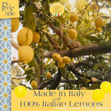 Perle di Sole Italian Lemon Drops Hard Candy - Amalfi Coast Gift (7.05 oz)