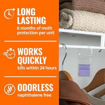 TERRO Clothes Moth Killer - Powerful Odorless Protection