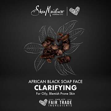 SheaMoisture African Black Soap Problem Skin Facial Mask, 4 Ounce