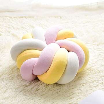 Mauuwy Knotted Throw Velvet Pillow for Couch and Chair