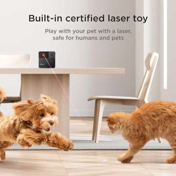 Petcube Play 2 Wi-Fi Pet Camera with Laser Toy for Cats & Dogs, 1080P HD Video, 160° Full-Room View...