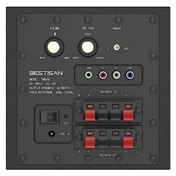 BESTISAN 6.5’’ Powered Subwoofer for Home Audio