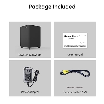 BESTISAN 6.5’’ Powered Subwoofer for Home Audio