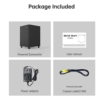 BESTISAN 6.5’’ Powered Subwoofer for Home Audio