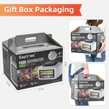 Septree Compact Food Dehydrator for Healthy Snacking