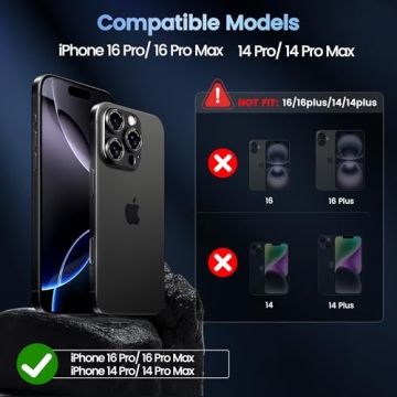 CACOE Camera Lens Protector for iPhone 14 Pro/14 Pro Max/16 Pro/16 Pro Max - Premium Tempered Glass ...