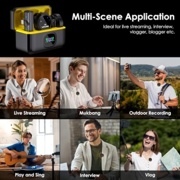 WAVLINK Wireless Lavalier Microphone - Dual Mic System