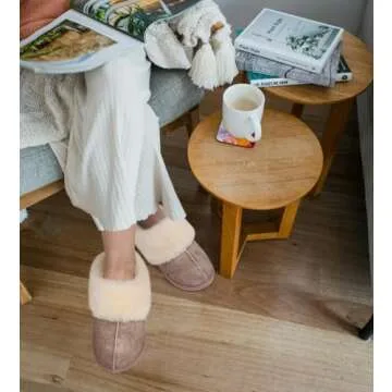 KuaiLu Womens Slippers, Fluff Dual Memory Foam Slippers Ladies Cozy Arch Support Warm Scuff Slippers Slip on Comfy Winter House Shoes with Non-Slip Indoor Outdoor Hard Sole Beige 10