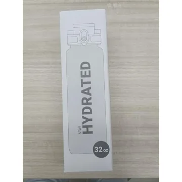 Sahara Sailor Water Bottle 32oz, Durable and Leakproof Water Bottles Motivational with Time Marker, Tritan, BPA Free, Wide Mouth with Easy Clean Brush for Gym, Travel, Home, School, Office (1 Bottle)