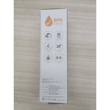 Sahara Sailor Water Bottle 32oz, Durable and Leakproof Water Bottles Motivational with Time Marker, Tritan, BPA Free, Wide Mouth with Easy Clean Brush for Gym, Travel, Home, School, Office (1 Bottle)