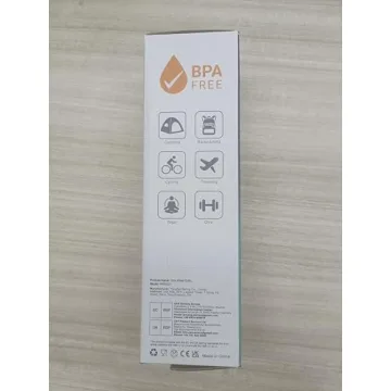 Sahara Sailor Water Bottle 32oz, Durable and Leakproof Water Bottles Motivational with Time Marker, Tritan, BPA Free, Wide Mouth with Easy Clean Brush for Gym, Travel, Home, School, Office (1 Bottle)