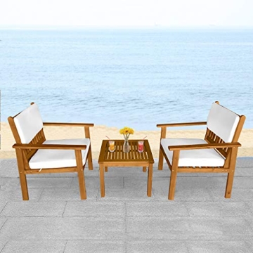 Acacia Wood Bistro Set Outdoor Furniture for Relaxation