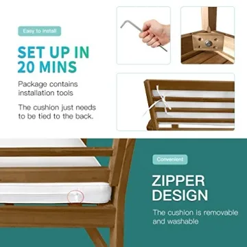 Acacia Wood Bistro Set Outdoor Furniture for Relaxation