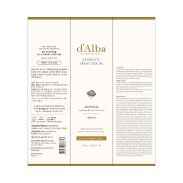 d'Alba Italian White Truffle Aromatic Spray Serum 4.05 fl.oz