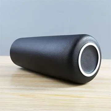 Gemseek 8 inch Decorative Matte Black Ceramic Vase