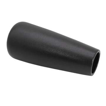 Gemseek 8 inch Decorative Matte Black Ceramic Vase