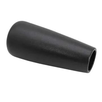 Gemseek 8 inch Decorative Matte Black Ceramic Vase