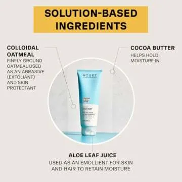 Acure Everyday Eczema Lotion - Daily Skin Protectant with 2% Colloidal Oatmeal for Sensitive, Easily Irritated Skin & Cocoa Butter for Moisturizing Dry Chapped Skin - 100% Vegan - Unscented, 8 Fl Oz