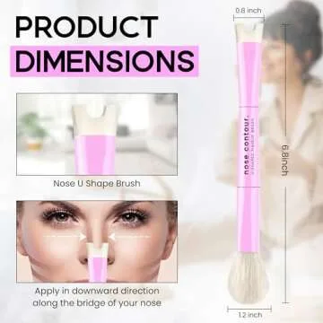 Katelia Beauty Innovative U-Shaped Nose Contour Brush