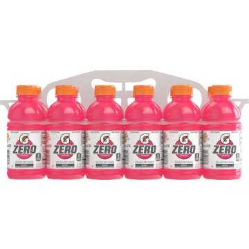 Gatorade G Zero Berry, 12 Fl Oz Bottles, 12 Pack