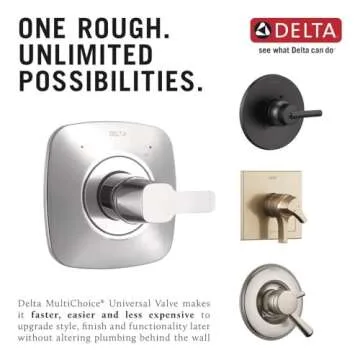 Delta Faucet R10000-UNBX MultiChoice Universal Tub and Shower Valve Body for Tub Faucet Trim Kits