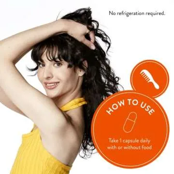 Love Wellness Healthy Hair Probiotics | Support Hair Growth with Biotin and Vitamin B12 & B6 | Supplement for Healthy Scalp & Thicker, Fuller Looking Hair | Safe & Effective | 30 Capsules