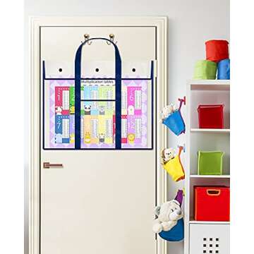 GAMENOTE 2 Pack Large Poster Storage Bag (31.5"×25.5") Bulletin Board Holder Art Portfolio Container for Teachers Classroom Organization