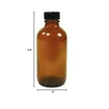 Frontier Amber Glass Bottle - 8 oz Durable Storage Solution