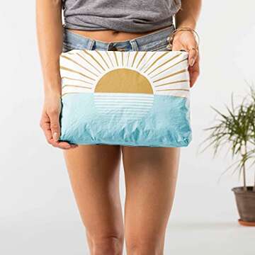ALOHA Collection Mid Westside Pouch | Lightweight, Packable, and Splash-Proof Makeup Pouch | Easy to Clean