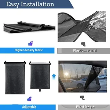 Retractable Baby Car Window Shades - UV Protection