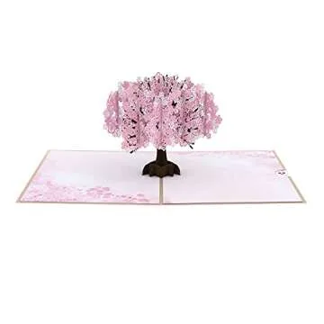 Lovepop Everyday Pop-Up Card for Her and Him- 3D Thinking of You Greeting Cards for Boys, Girls, Men, Women - 5" x 7" Cherry Blossom - Blank Note Card & Envelope Included