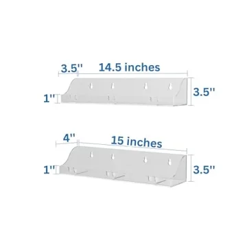 Acrylic Shower Shelves for Easy Bathroom Organization
