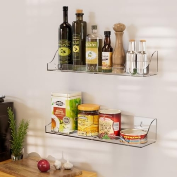 Acrylic Shower Shelves for Easy Bathroom Organization