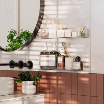 Acrylic Shower Shelves for Easy Bathroom Organization