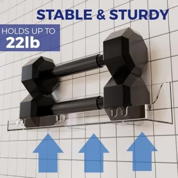 Acrylic Shower Shelves for Easy Bathroom Organization