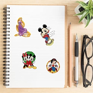 100Pcs Water Resistant Disney Cartoon Stickers for All Ages