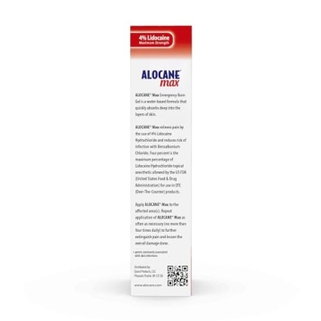 Alocane Emergency Burn Gel 4% Lidocaine for Fast Pain Relief